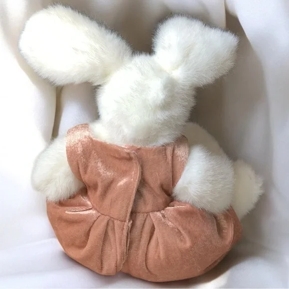 Vintage 1993 TY Attic Treasures “Sara” Soft White Bunny Rabbit Plush Toy Easter - Picture 8 of 12